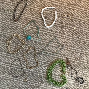 assorted necklaces